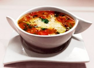 Supa de legume cu pasta de busuioc